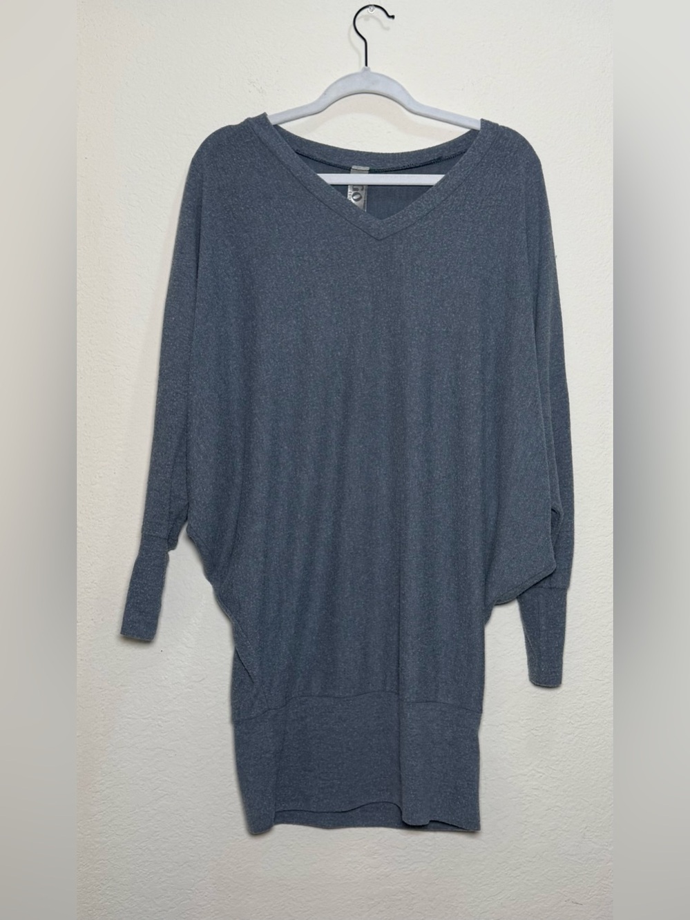 Go Couture Blue Dolman Sleeve Sweater Medium Oversized